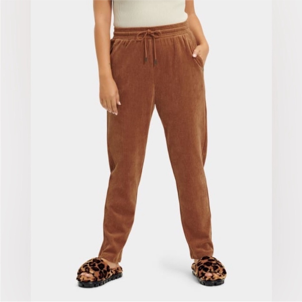 Ugg Averey Chestnut Brown Cotton Corduroy Pants Womens Size Large